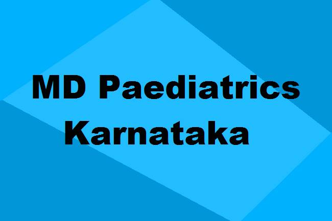 9372261584@MD Paediatrics Colleges in Karnataka: Seats, Admission & Details